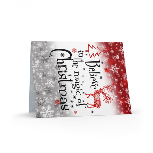 Magical Christmas Card Festive & Happy Holiday Greeting Cards | Christmas Card Set with Envelopes (8, 16, and 24 pcs) Perfect Gift Message