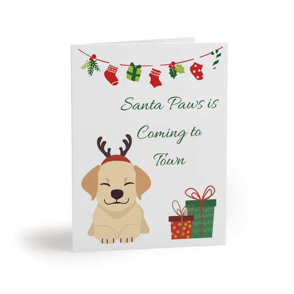 Dog Reindeer Card Festive & Happy Holiday Greeting Cards | Christmas Card Set with Envelopes (8, 16, and 24 pcs) Perfect Gift Message
