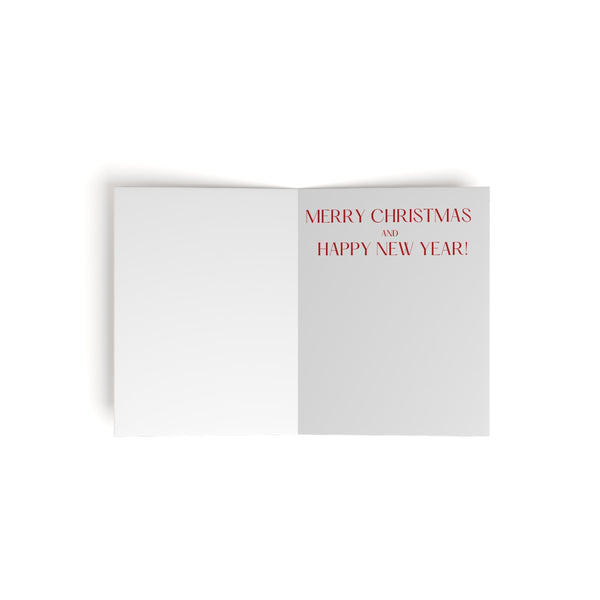 Holiday Cheer Cabin Card Festive & Happy Holiday Greeting Cards | Christmas Card Set with Envelopes (8, 16, and 24 pcs) Perfect Gift Message