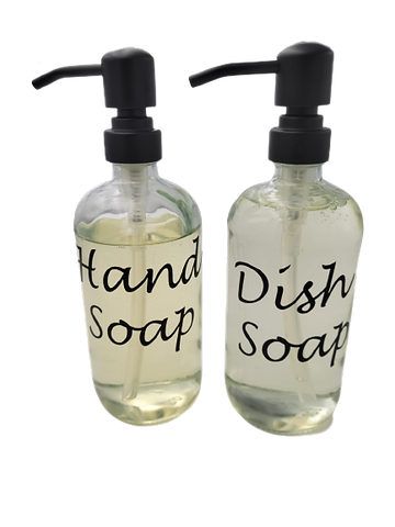 Refillable Dish Soap and Hand Soup Dispensers