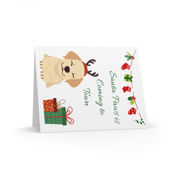 Dog Reindeer Card Festive & Happy Holiday Greeting Cards | Christmas Card Set with Envelopes (8, 16, and 24 pcs) Perfect Gift Message