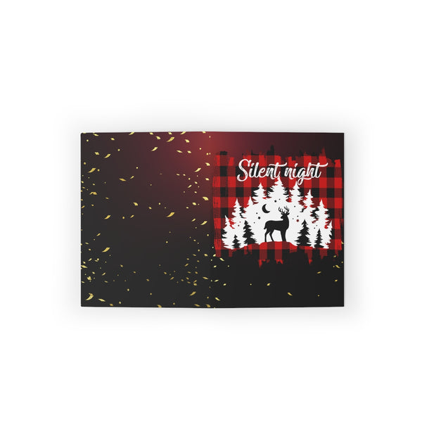 Silent Night Card Festive & Happy Holiday Greeting Cards | Christmas Card Set with Envelopes (8, 16, and 24 pcs) Perfect Gift Message