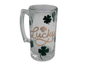 "Lucky" Beer Mug for St. Patrick's Day | Custom Beer Mug