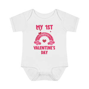 1st Valentine's Day | Infant Baby Rib Bodysuit