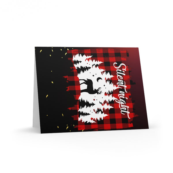 Silent Night Card Festive & Happy Holiday Greeting Cards | Christmas Card Set with Envelopes (8, 16, and 24 pcs) Perfect Gift Message