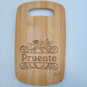 CUSTOM Cutting Board | Last Name | Fall Pumpkin