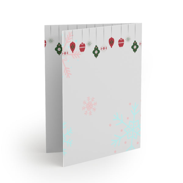Merry and Bright Card Festive & Happy Holiday Greeting Cards | Christmas Card Set with Envelopes (8, 16, and 24 pcs) Perfect Gift Message