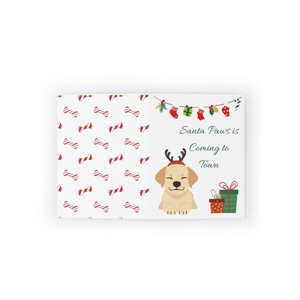 Dog Reindeer Card Festive & Happy Holiday Greeting Cards | Christmas Card Set with Envelopes (8, 16, and 24 pcs) Perfect Gift Message