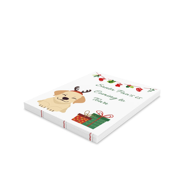 Dog Reindeer Card Festive & Happy Holiday Greeting Cards | Christmas Card Set with Envelopes (8, 16, and 24 pcs) Perfect Gift Message