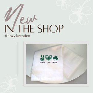 Peace. Love. Irish | Custom Kitchen Towel